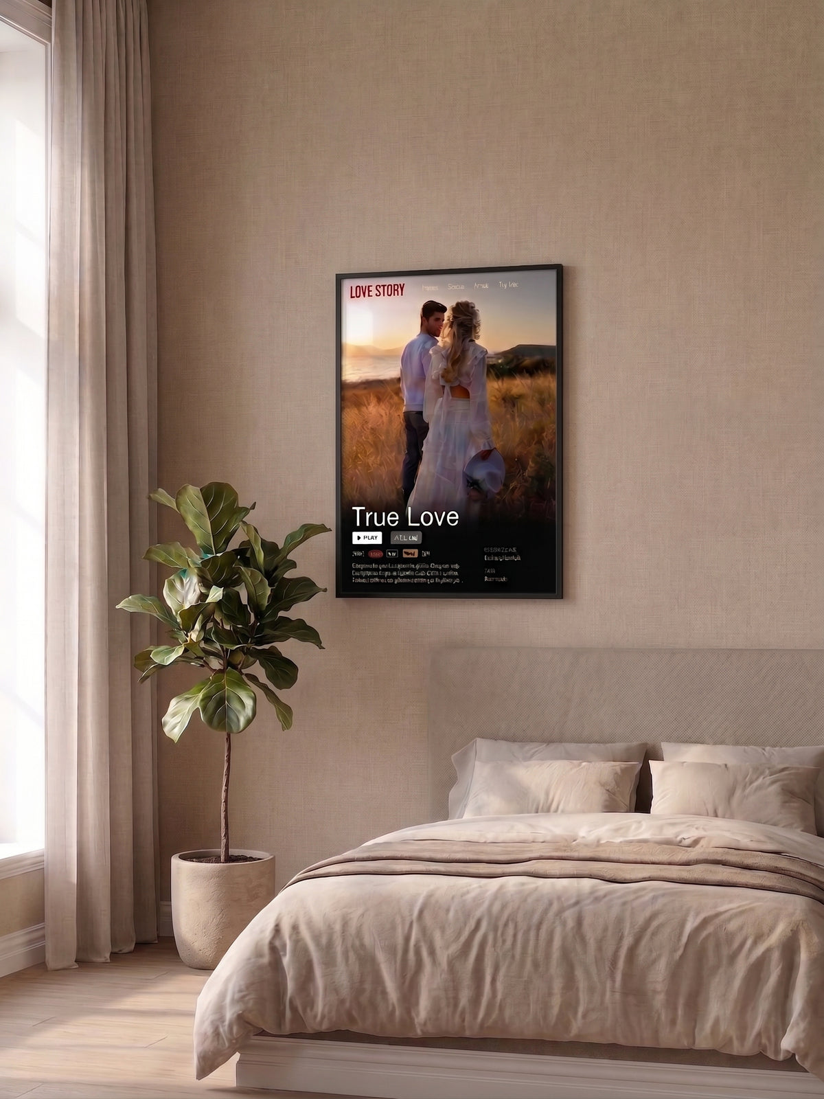 Kişiye Özel Fotoğraflı Film Afişi Panosu